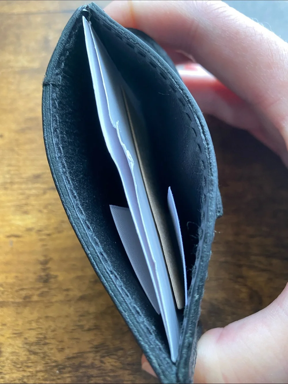 NWT MADEWELL Leather Card Case with Magnet